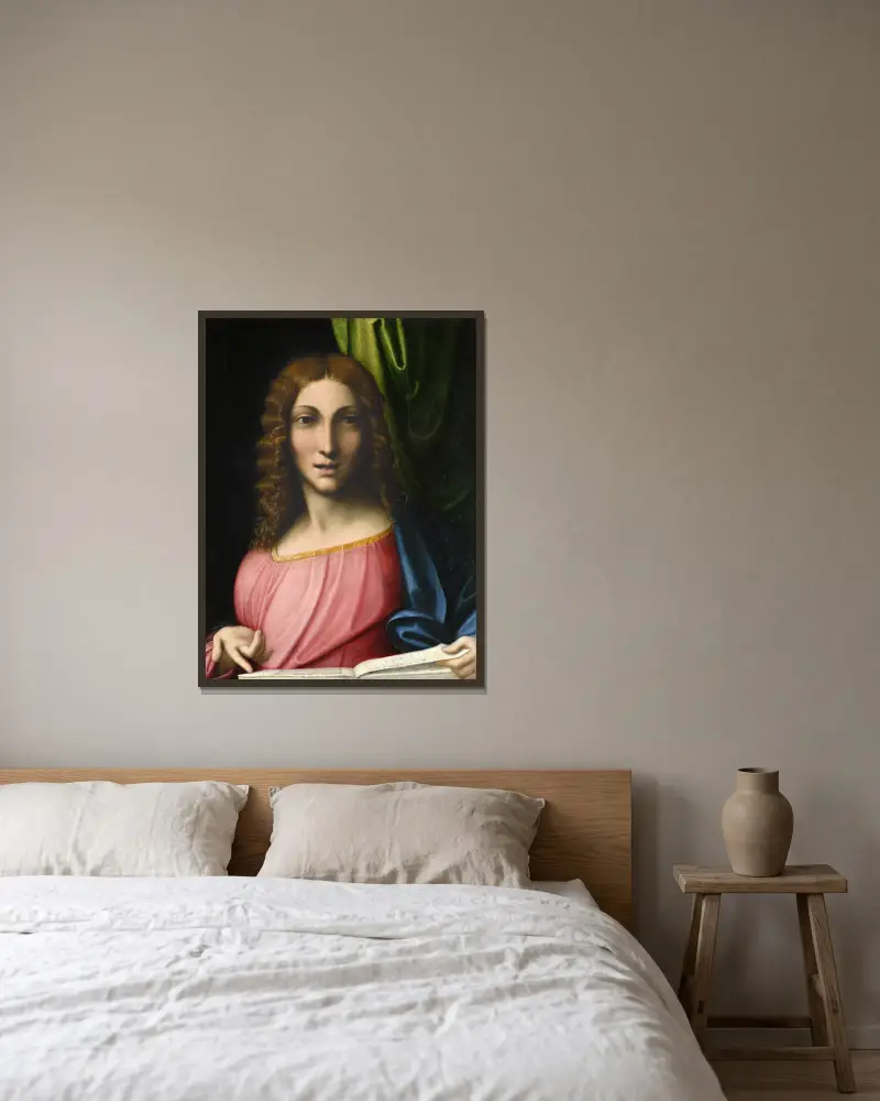 Salvator Mundi, Correggio v rámu na stěně