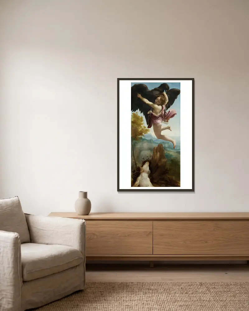 Porwanie Ganimedesa, Correggio w ramie na ścianie