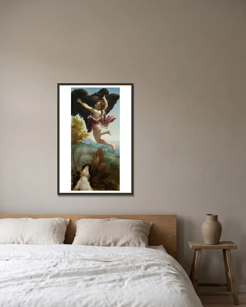 Porwanie Ganimedesa, Correggio w ramie na ścianie