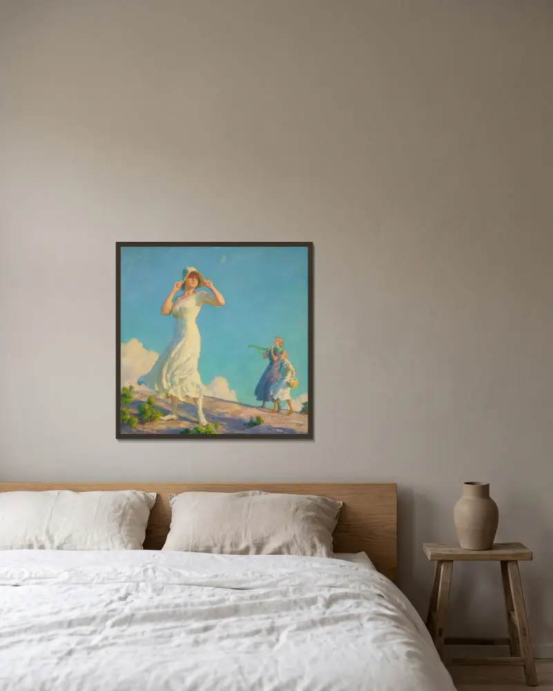 High Country von Charles Courtney Curran gerahmt an einer Wand
