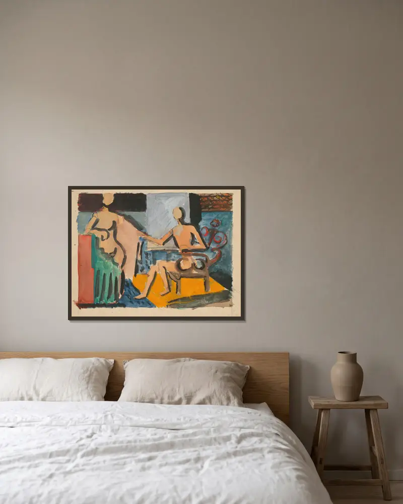 Atelier von Cyprián Majerník gerahmt an einer Wand