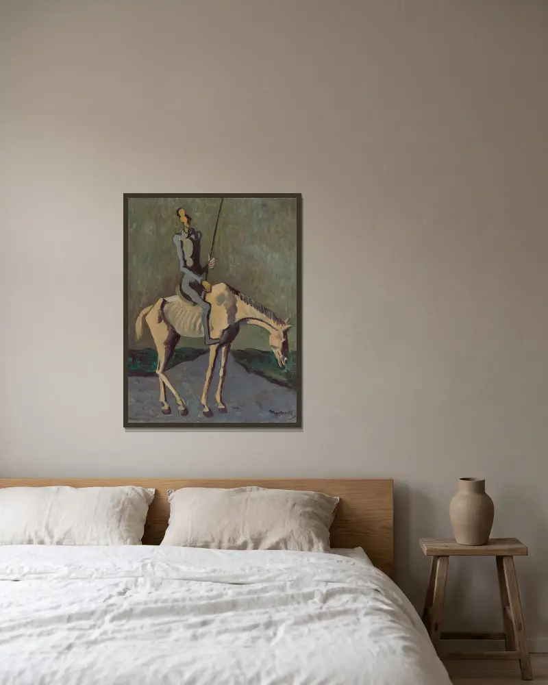 Don Quichotte, 1937, Cyprián Majerník v rámu na stěně