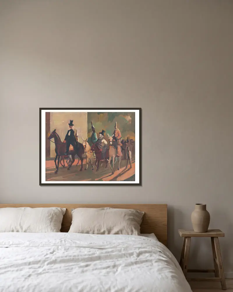 Betreten des Rings von Cyprián Majerník gerahmt an einer Wand
