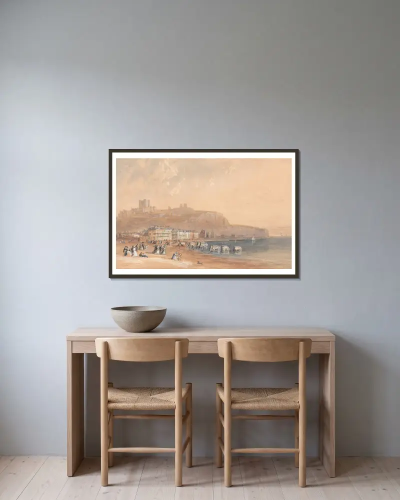 Dover av David Cox inramad på en vägg