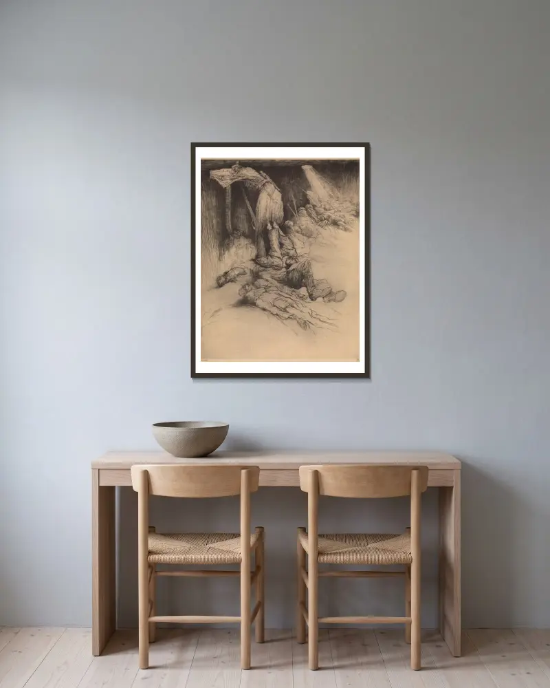 Okop, 1916 – nr 2, Jules De Bruycker w ramie na ścianie