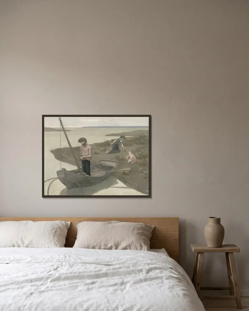 Biedny rybak, Pierre Puvis de Chavannes w ramie na ścianie