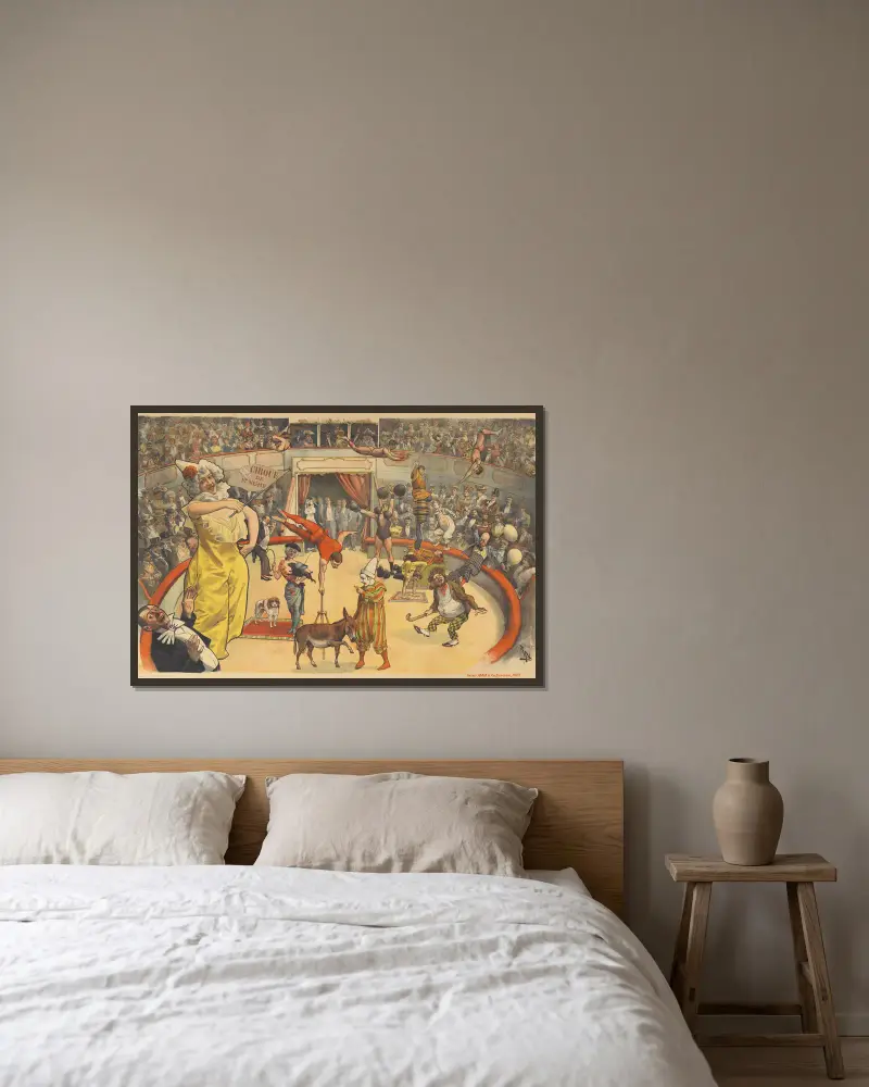 Cirque De Jonghe von Cândido de Faria gerahmt an einer Wand