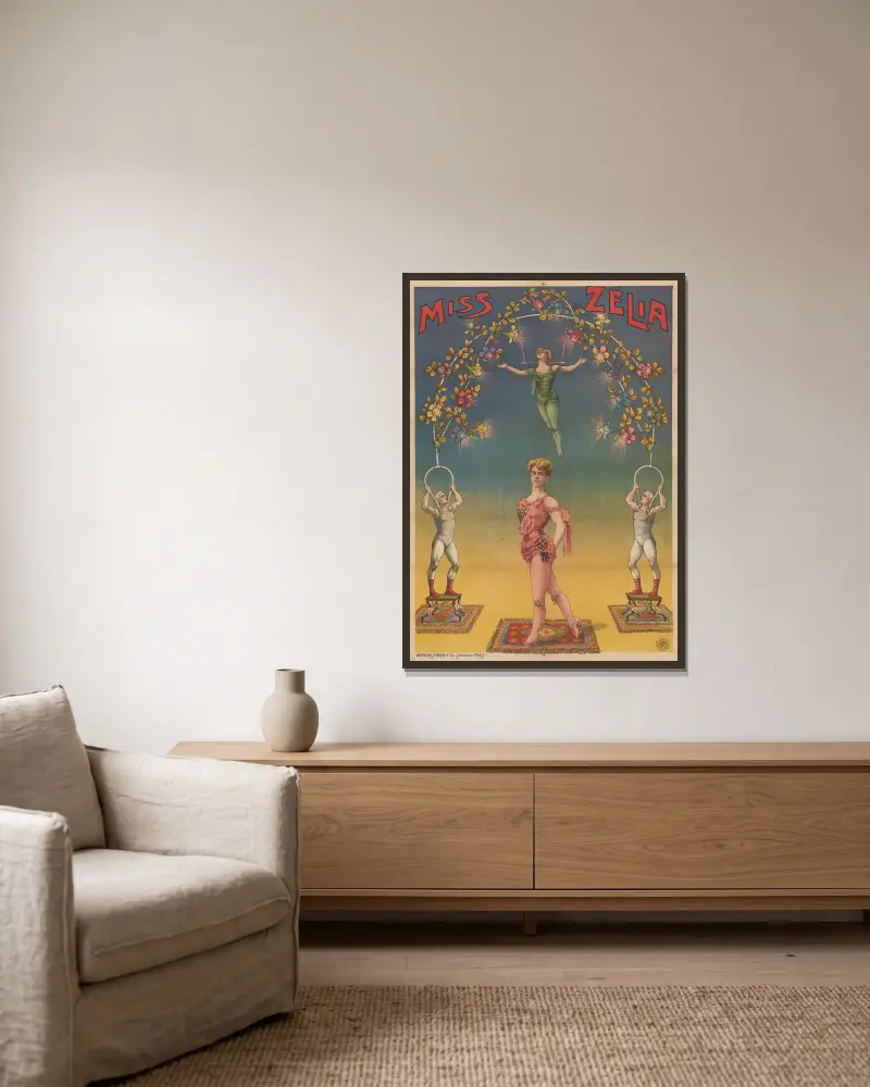 Miss Zélia von Cândido de Faria gerahmt an einer Wand
