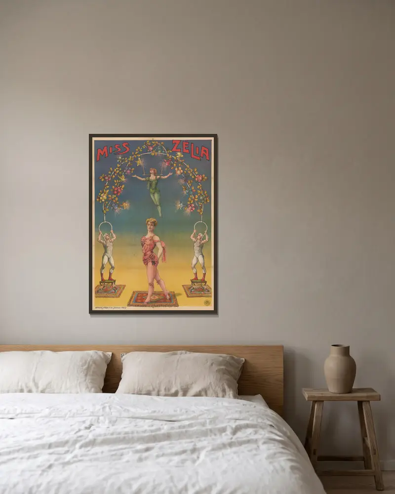 Miss Zélia von Cândido de Faria gerahmt an einer Wand