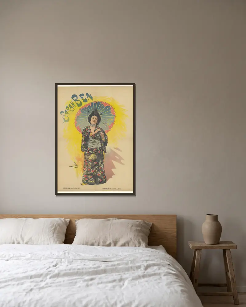 Sarah Ben av Cândido de Faria inramad på en vägg