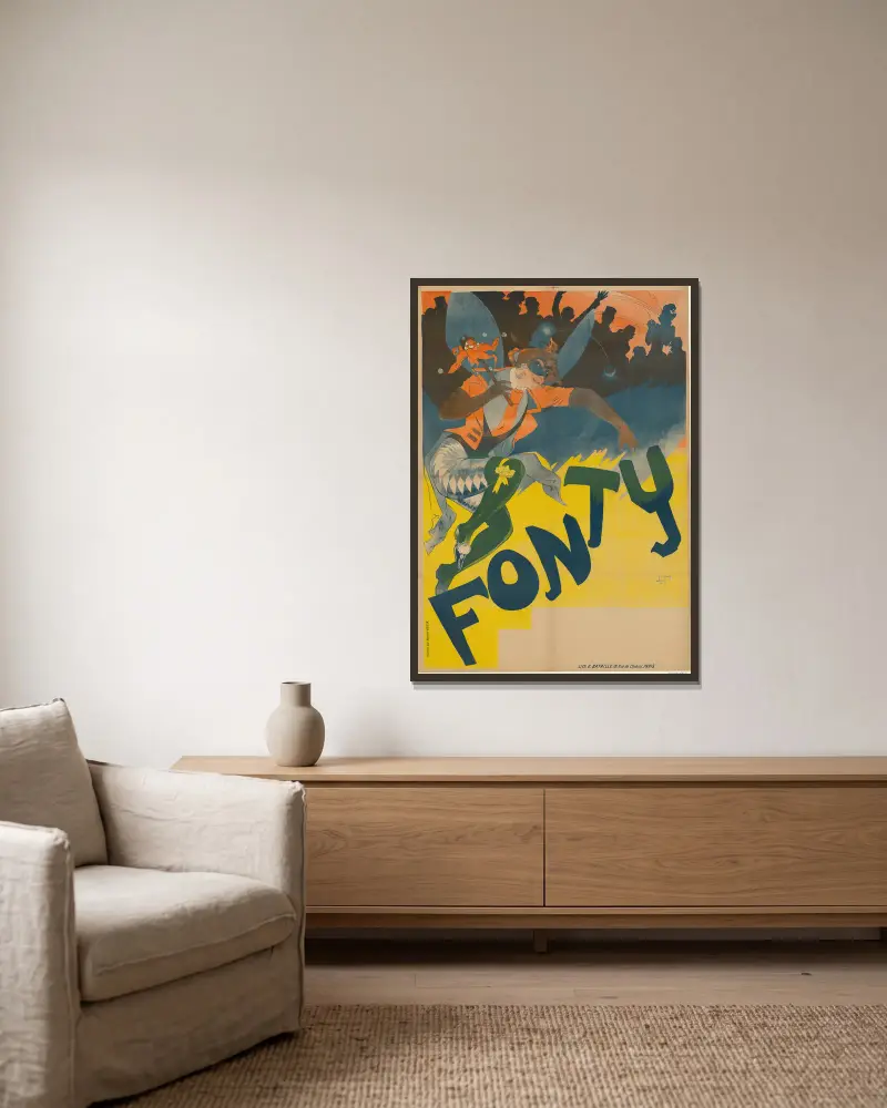 Fonty, Georges de Feure v rámu na stěně