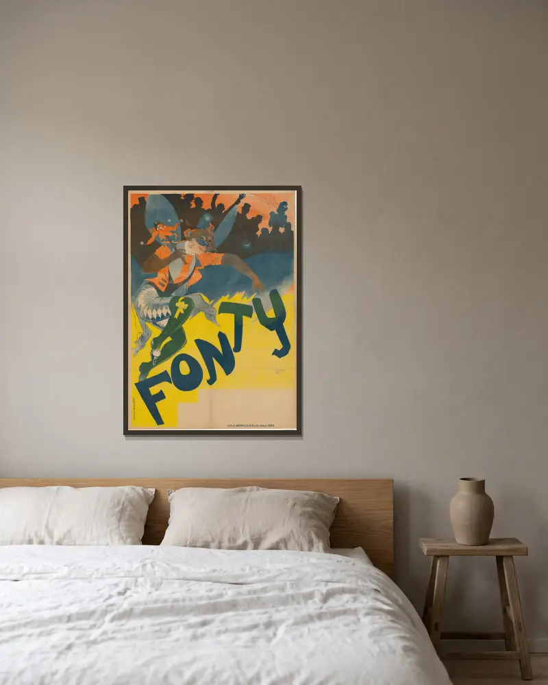 Fonty, Georges de Feure v rámu na stěně