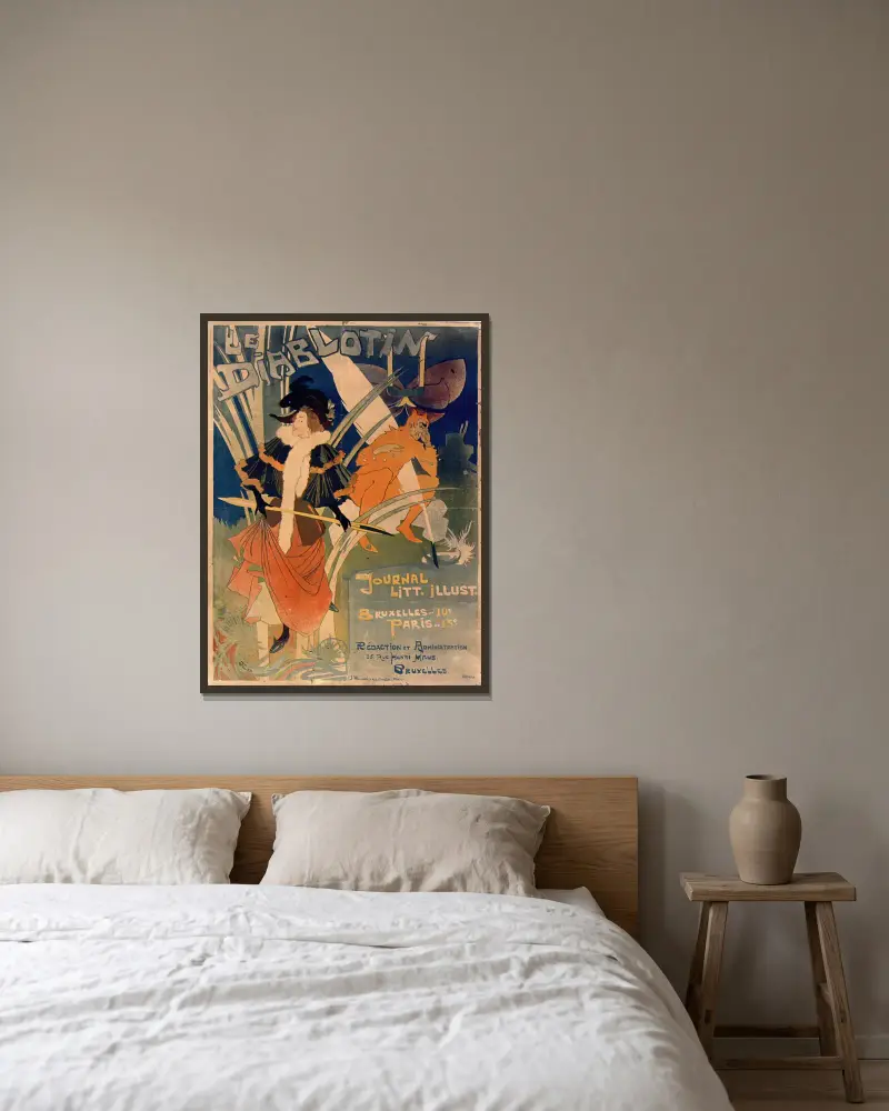Le Diablotin, Georges de Feure v rámu na stěně