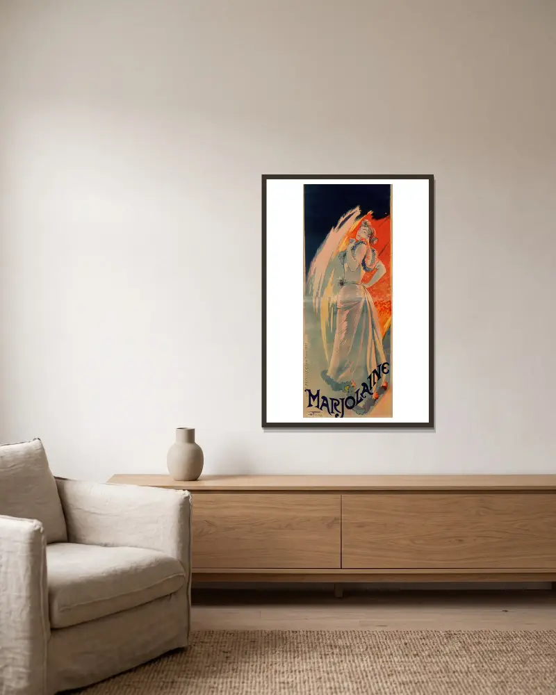 Marjolaine, Georges de Feure w ramie na ścianie