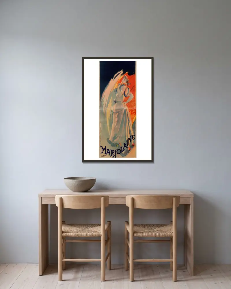 Marjolaine, Georges de Feure w ramie na ścianie