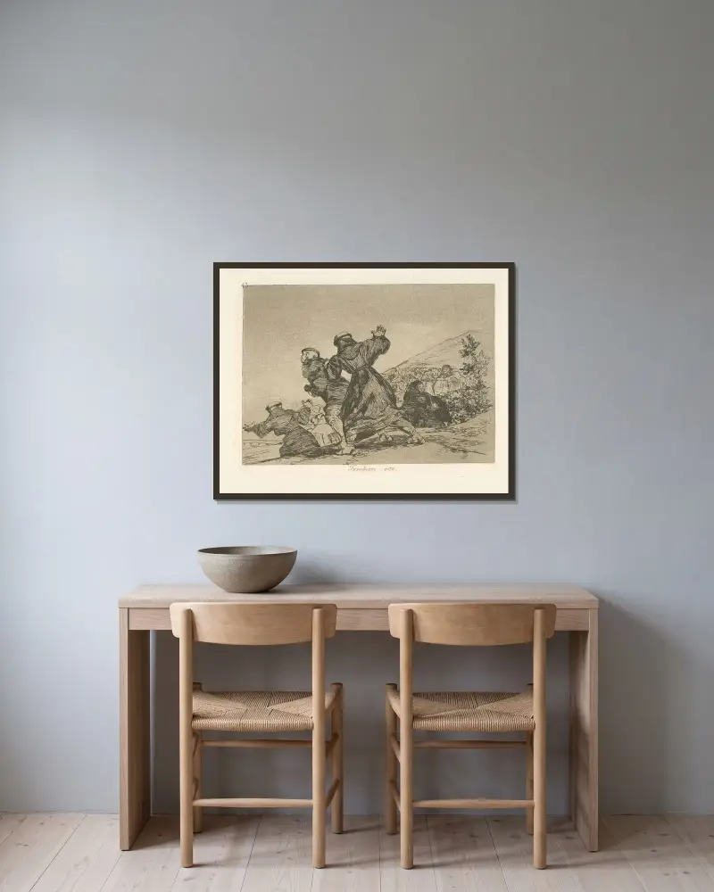 Auch das von Francisco de Goya gerahmt an einer Wand