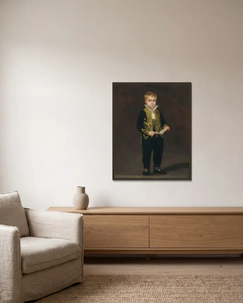 Victor Guye von Francisco de Goya gerahmt an einer Wand
