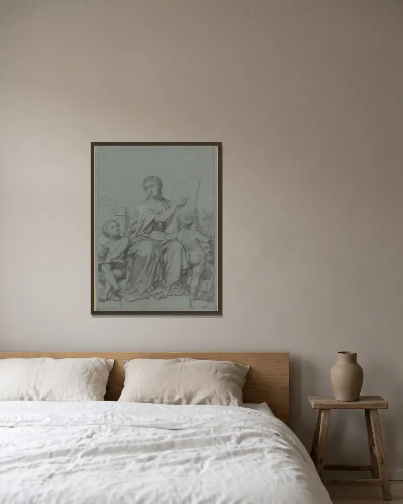 Art Education av Nicaise De Keyser inramad på en vägg