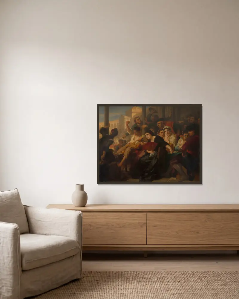 Bravo, Torero! von Nicaise De Keyser gerahmt an einer Wand