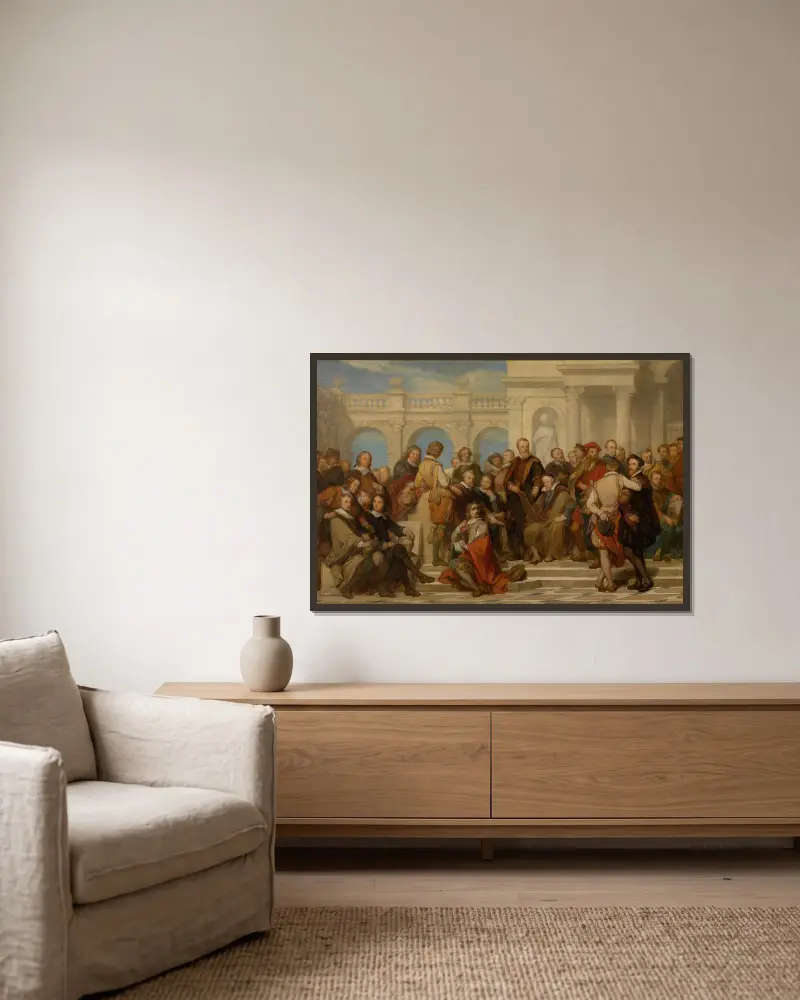 Malíři a sochaři, Nicaise De Keyser v rámu na stěně