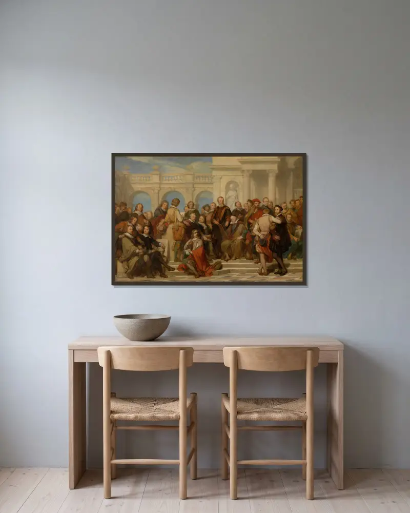 Malíři a sochaři, Nicaise De Keyser v rámu na stěně