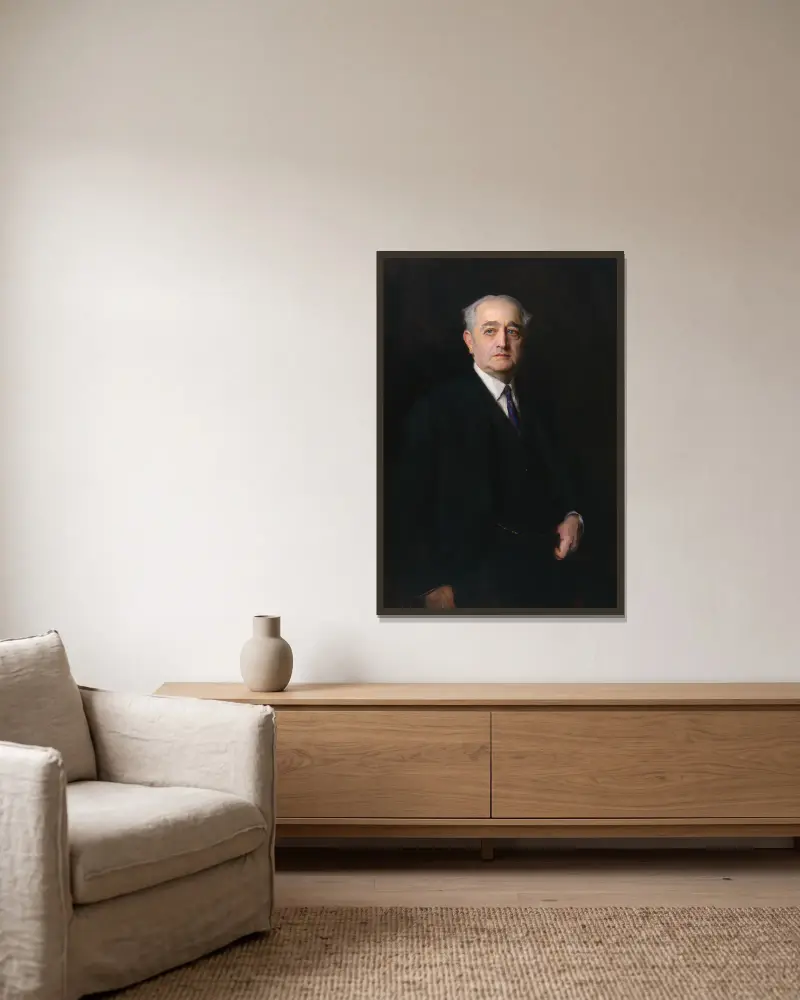 Adolph Simon Ochs, Philip Alexius de László v rámu na stěně