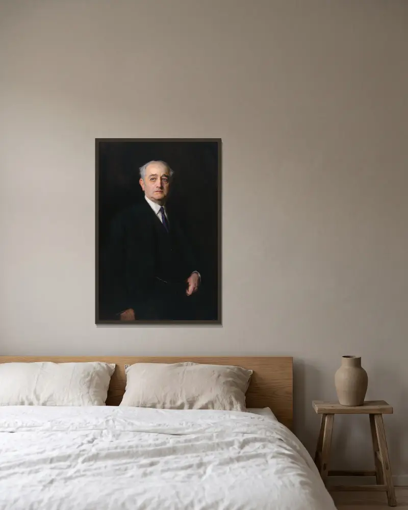 Adolph Simon Ochs, Philip Alexius de László v rámu na stěně
