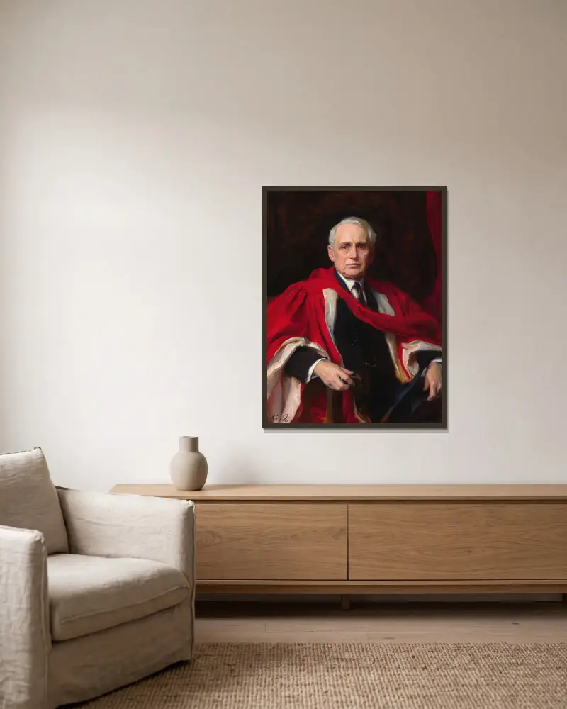 Frank Billings Kellogg, Philip Alexius de László v rámu na stěně