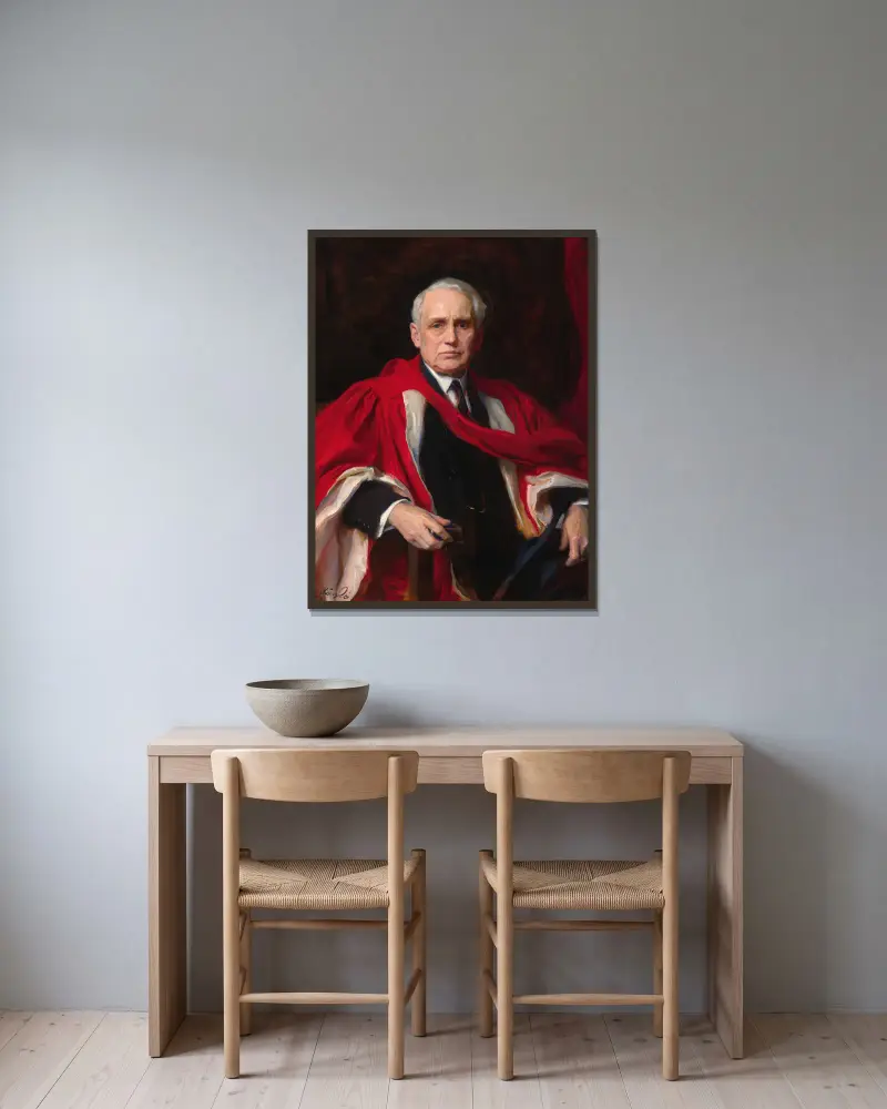 Frank Billings Kellogg, Philip Alexius de László v rámu na stěně