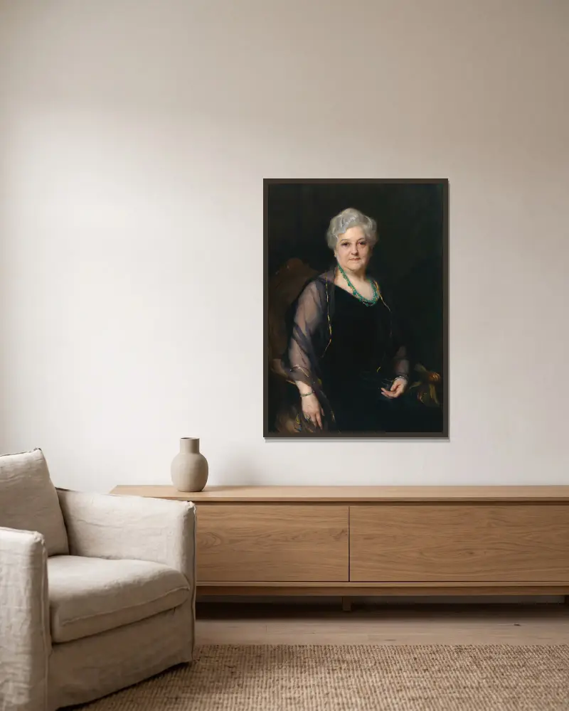 Iphigenia Wise Ochs, Philip Alexius de László v rámu na stěně