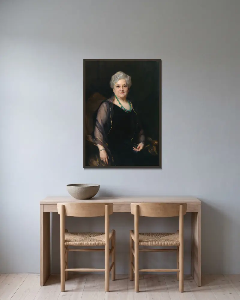 Iphigenia Wise Ochs, Philip Alexius de László v rámu na stěně