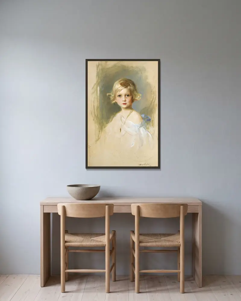 Prinzessin Cecilie von Griechenland von Philip Alexius de László gerahmt an einer Wand
