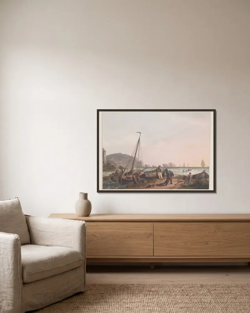 The Needles. Isle of Wight von Philip James de Loutherbourg gerahmt an einer Wand