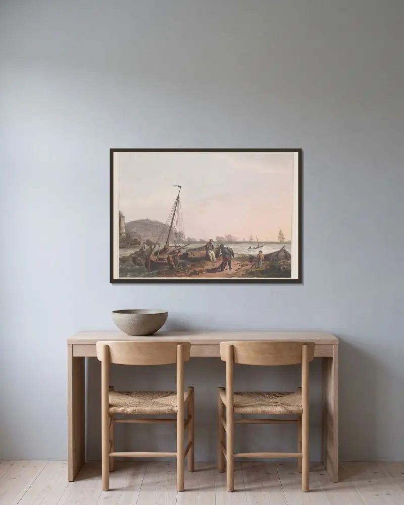 The Needles. Isle of Wight von Philip James de Loutherbourg gerahmt an einer Wand