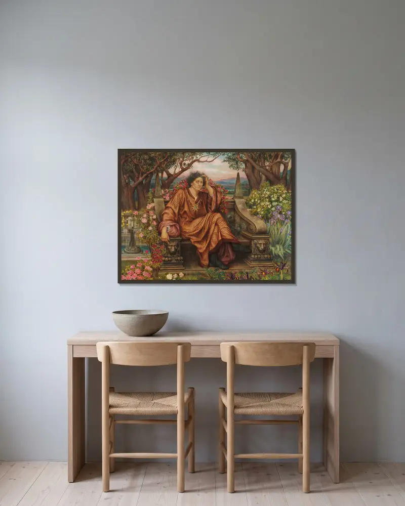 Duše v pekle, Evelyn De Morgan v rámu na stěně