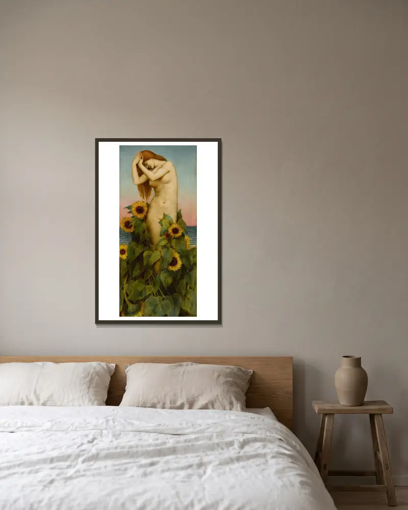 Klytia, Evelyn De Morgan w ramie na ścianie