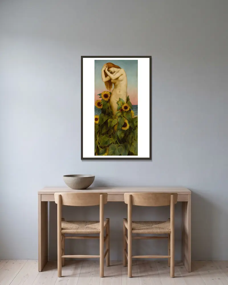 Klytia, Evelyn De Morgan w ramie na ścianie