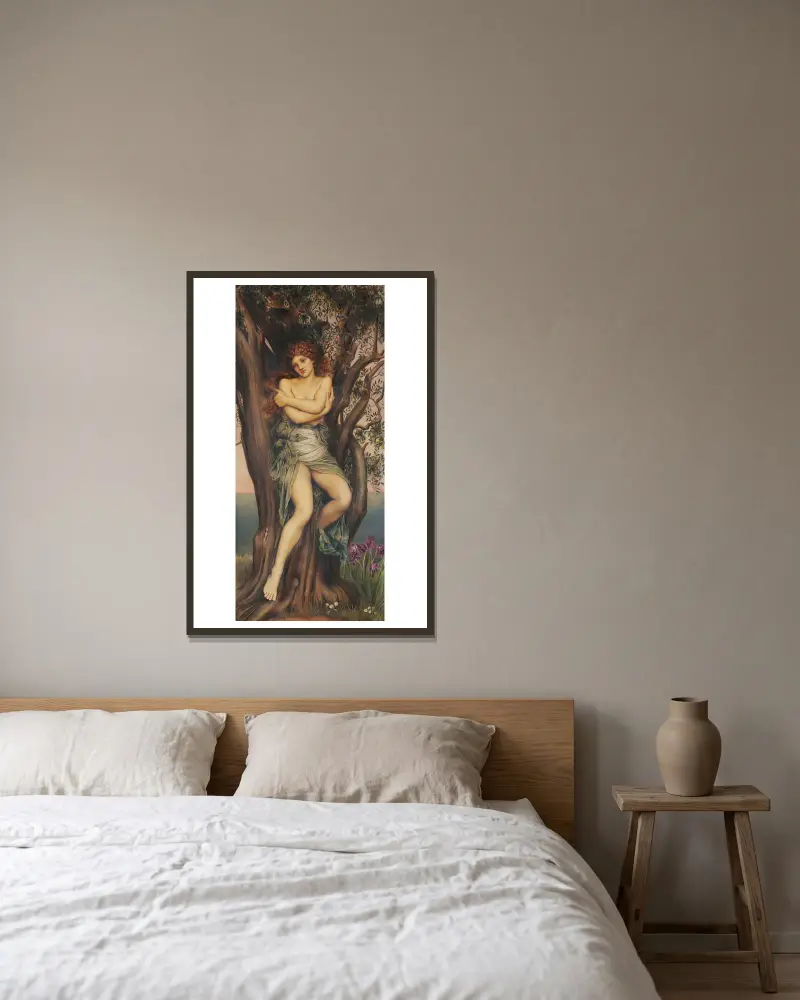 Dryáda, Evelyn De Morgan v rámu na stěně