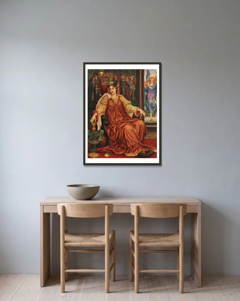 Klepsydra, Evelyn De Morgan w ramie na ścianie