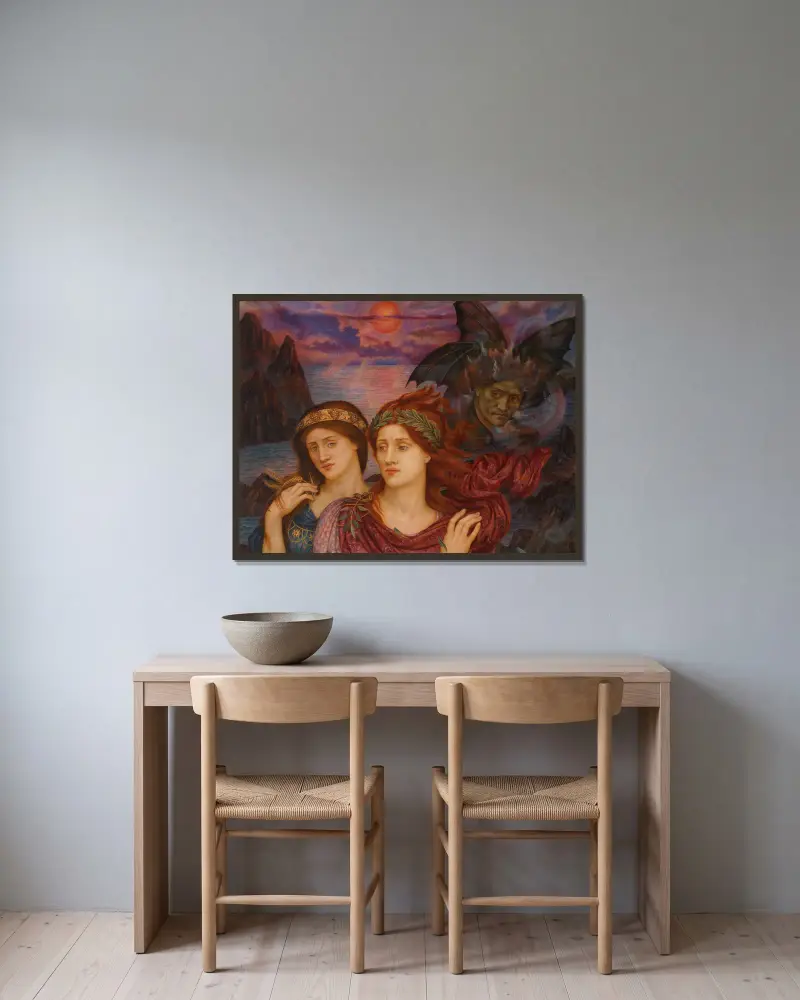 Vidina, Evelyn De Morgan v rámu na stěně