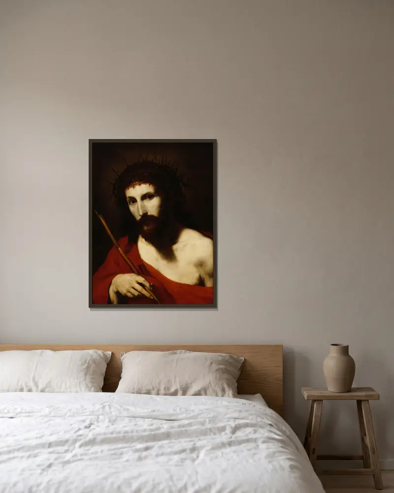 Ecce Homo, 1644, Jusepe de Ribera w ramie na ścianie