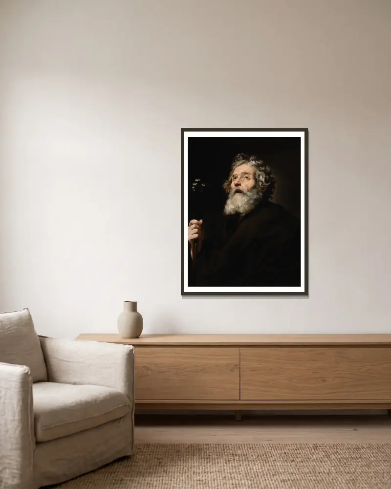 Święty Józef – nr 2, Jusepe de Ribera w ramie na ścianie