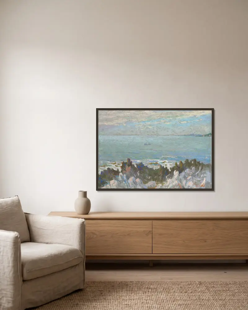 Cap Martin (Côte d’Azur) av Rodolphe De Saegher inramad på en vägg