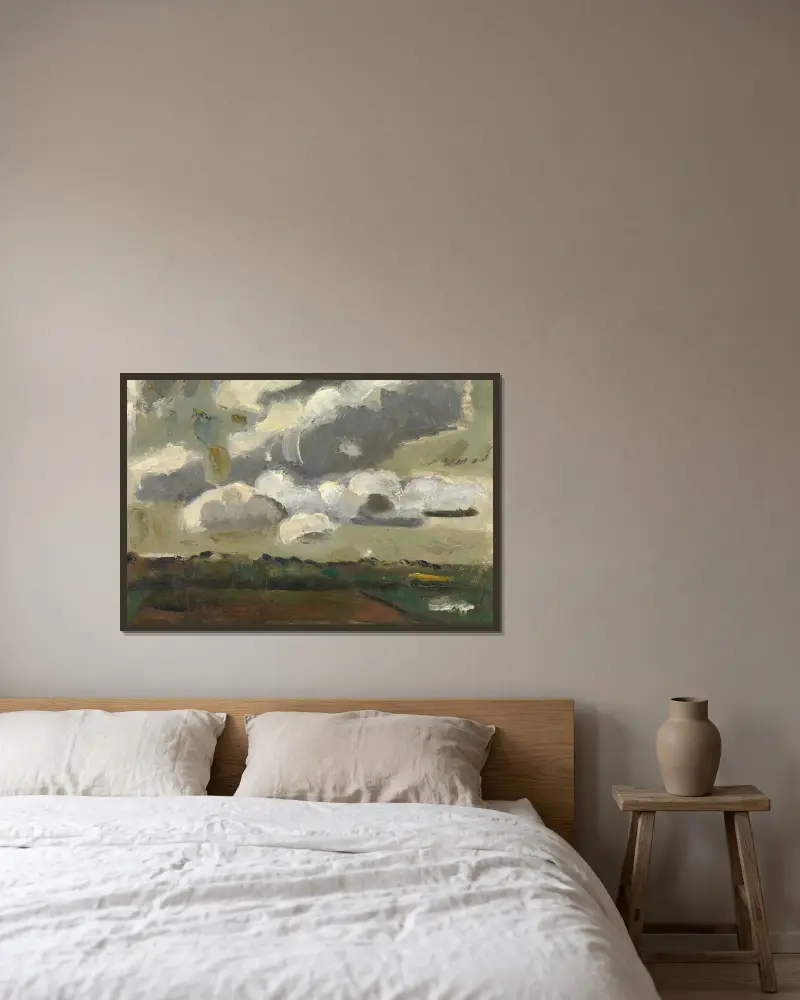 Mraky, Gustave De Smet v rámu na stěně