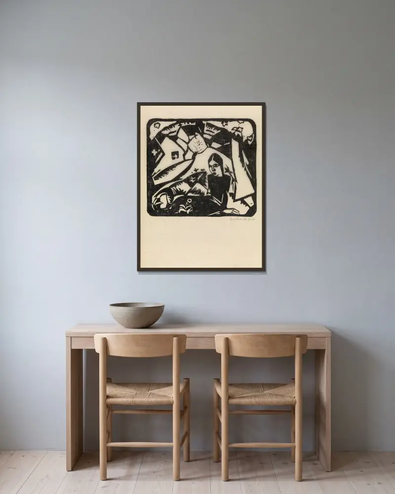 Jaro, Gustave De Smet v rámu na stěně