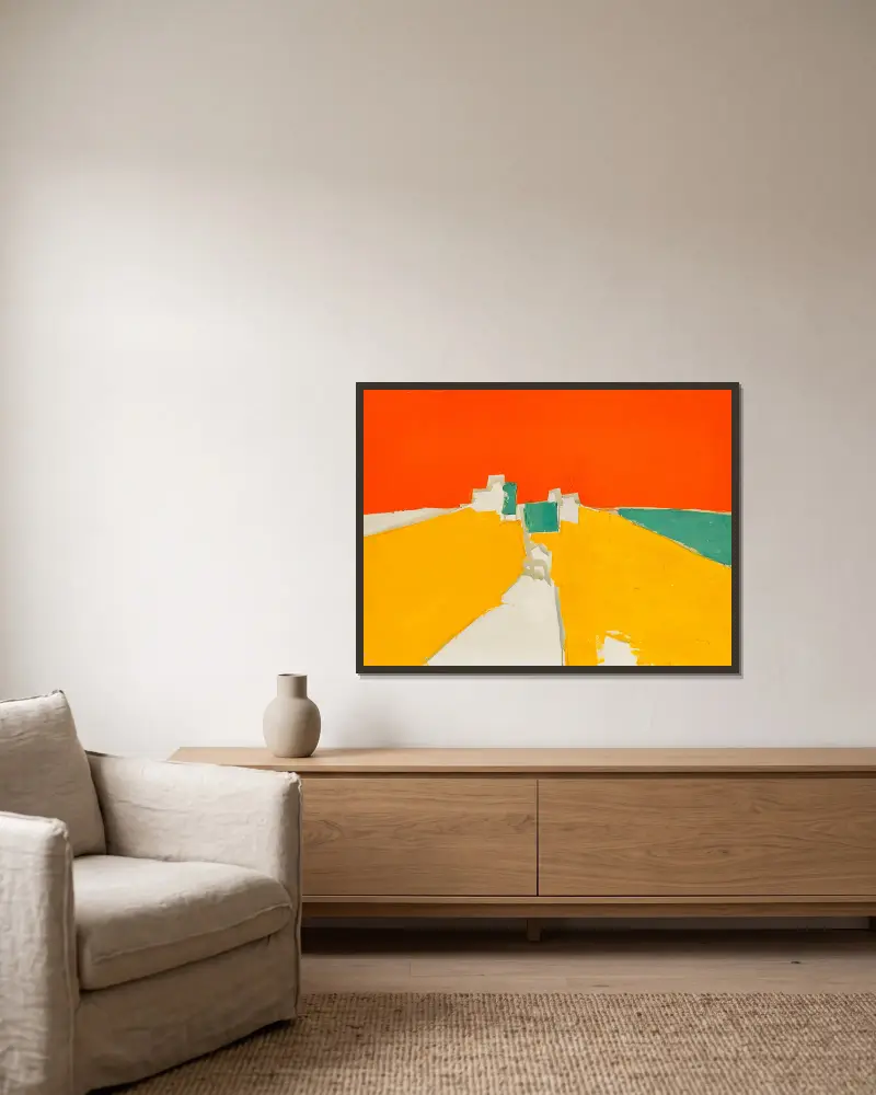 Agrigente, Nicolas De Staël w ramie na ścianie