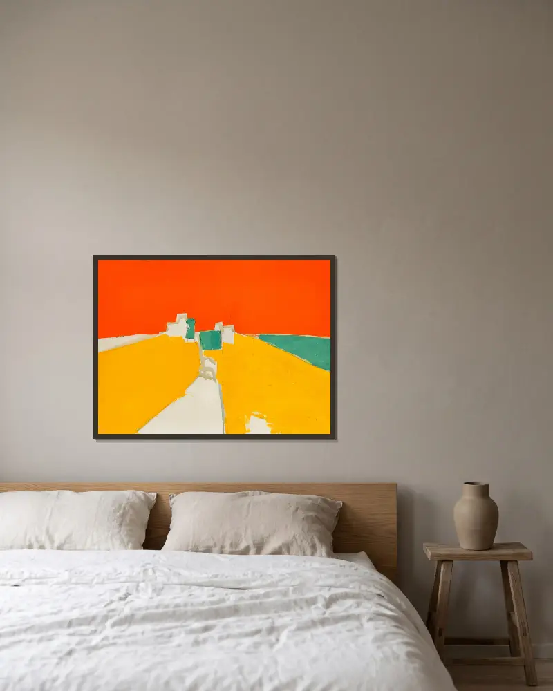 Agrigente, Nicolas De Staël w ramie na ścianie