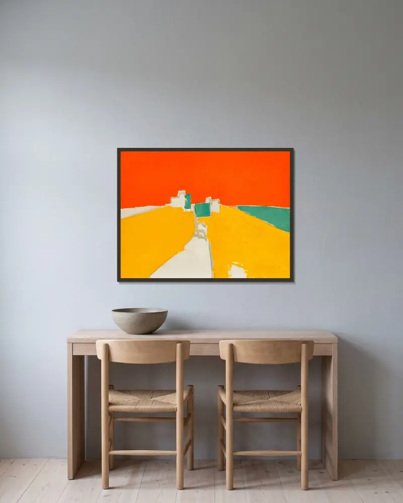 Agrigente, Nicolas De Staël w ramie na ścianie