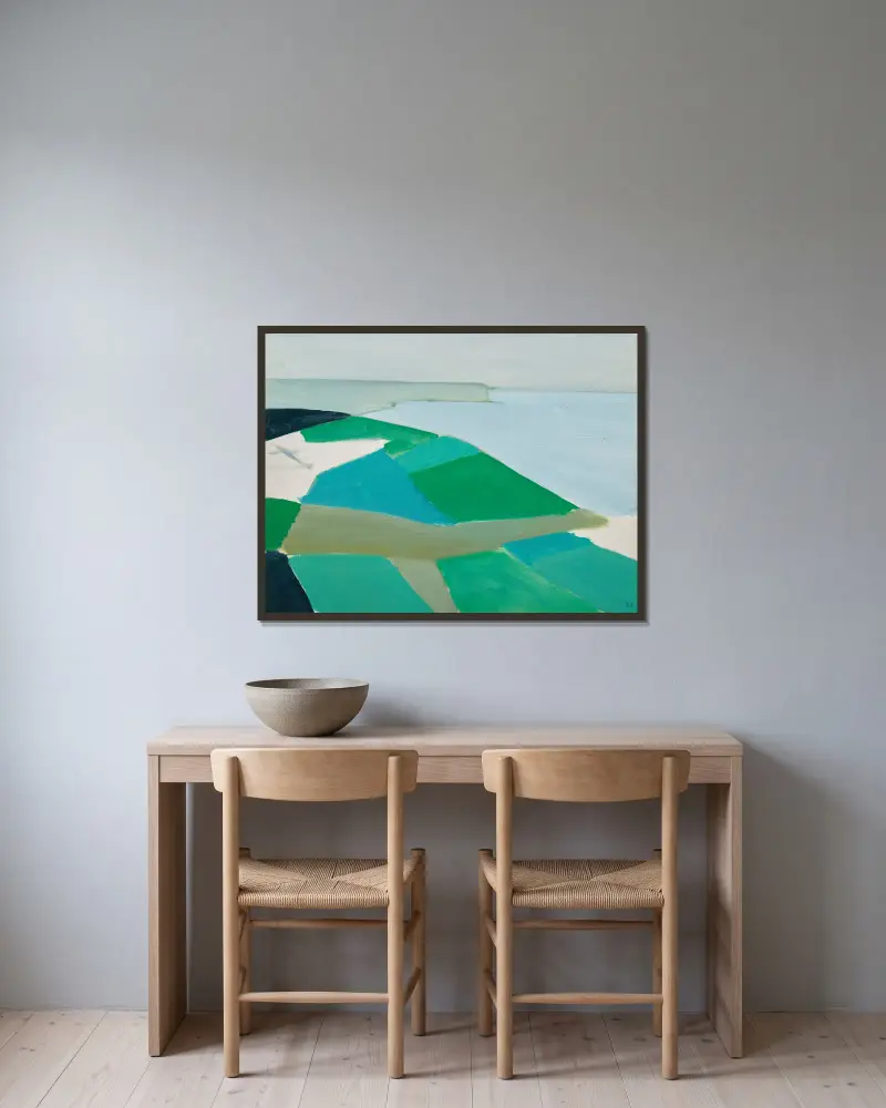 Cap Blanc Nez av Nicolas De Staël inramad på en vägg