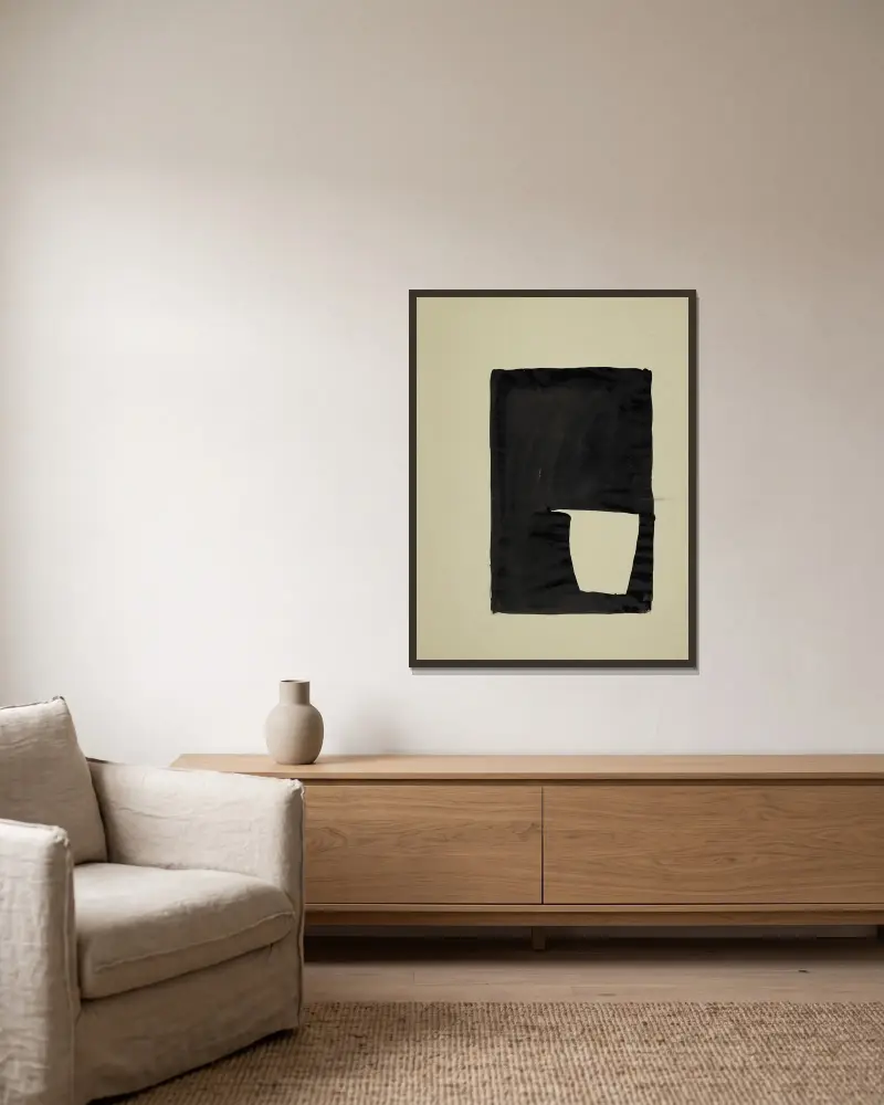 L’Extravagant, 1951 – Nr. 3 von Nicolas De Staël gerahmt an einer Wand